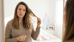 The reason why hair texture can change dramatically after pregnancy, sometimes going from straight to wavy due to hormones