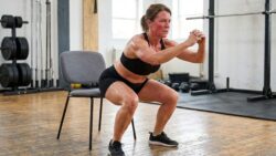 Fast chair workout after 60 tests endurance hard and finishing it shows next-level fitness