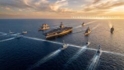 The US war fleet crosses a “technological Rubicon” as it becomes the first to deploy autonomous surface ships in a carrier strike group
