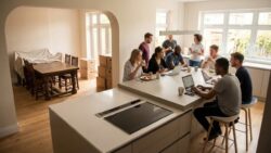 Goodbye to the traditional dining table as a new trend from abroad is beginning to replace it permanently in modern homes