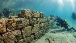 This 7,000-year-old stone wall found off the coast of France may be the work of hunter gatherers and it’s tearing archaeology in two