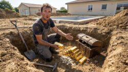 A €700,000 treasure: a Rhône resident finds gold bars and coins while digging a swimming pool