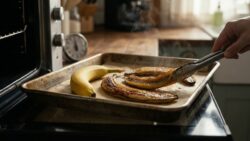 A new banana peel trick is spreading fast : just bake them for 30 minutes and the problem is solved