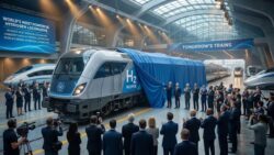 China’s biggest rival wants a piece of tomorrow’s trains and unveils the world’s most powerful hydrogen locomotive