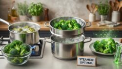 Neither boiled nor raw : the best way to cook broccoli to preserve maximum antioxidant vitamins