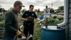 Bad news : a 135 fine will apply to gardeners using rainwater without authorization starting February 18