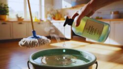 Add just two drops to your mop bucket and your home will smell amazing for days, no vinegar, no lemon needed
