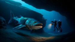A true living fossil: French divers capture the first-ever images of an iconic species in the depths of Indonesian waters