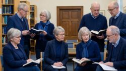 The colour often worn by intelligent people