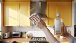 The forgotten kitchen liquid that effortlessly turns grimy cabinets smooth, clean, and shiny again