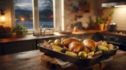 This warm oven dinner fits perfectly into colder evenings