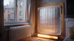 Why placing aluminum foil in radiators reflects heat and warms rooms faster
