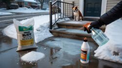 Winter tip: instead of salt, sprinkling this common household item on sidewalks can dissolve ice faster and reduce damage
